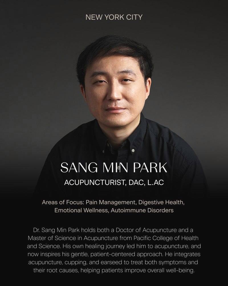 Sang Min Park, Acupuncturist (DAc, L.Ac), Remedy Place New York City