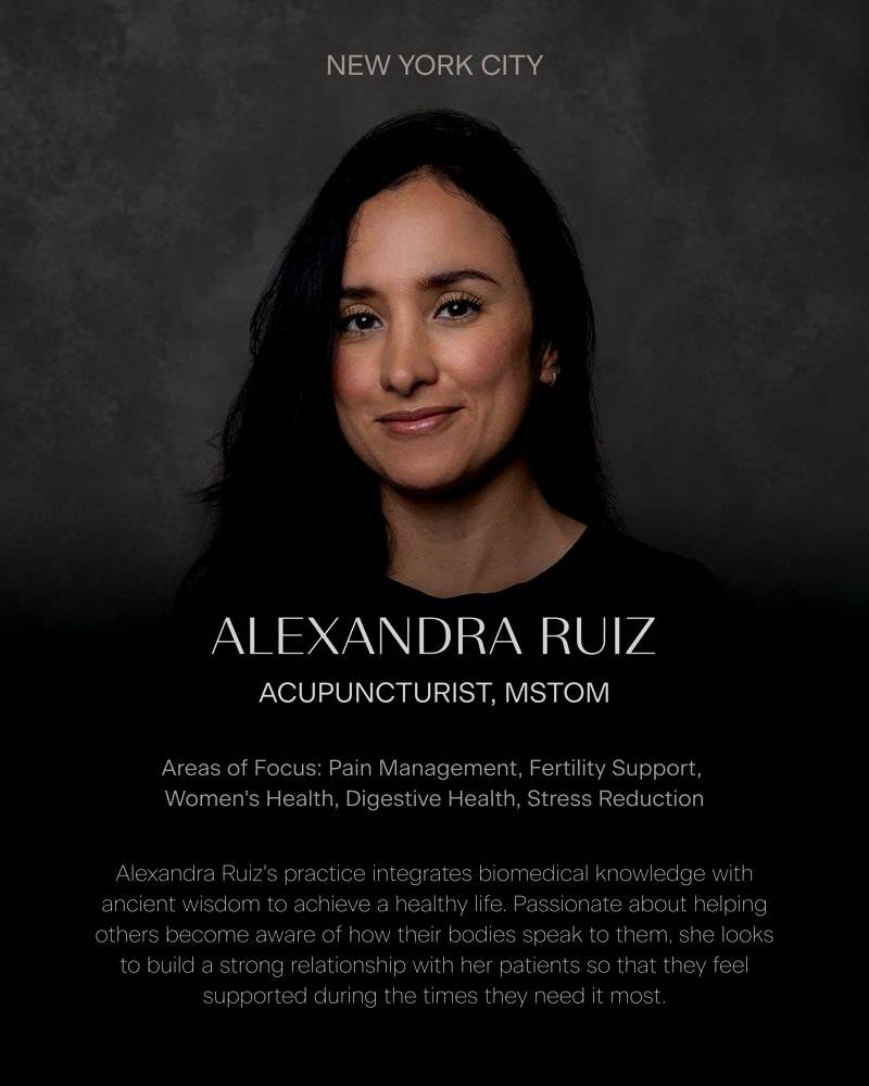 Alexandra Ruiz, Acupuncturist (MSTOM), Remedy Place New York City